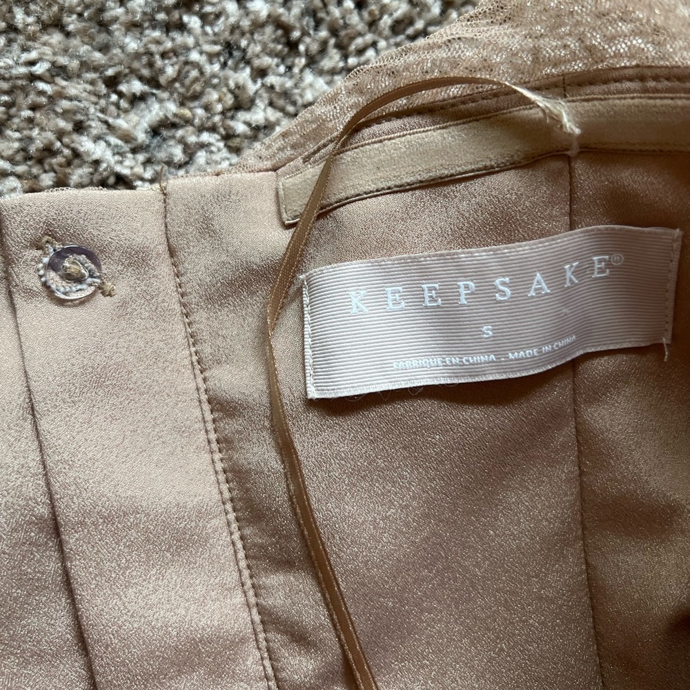 Keepsake | Strapless High- Low Gold Gown - Picture 4 of 6